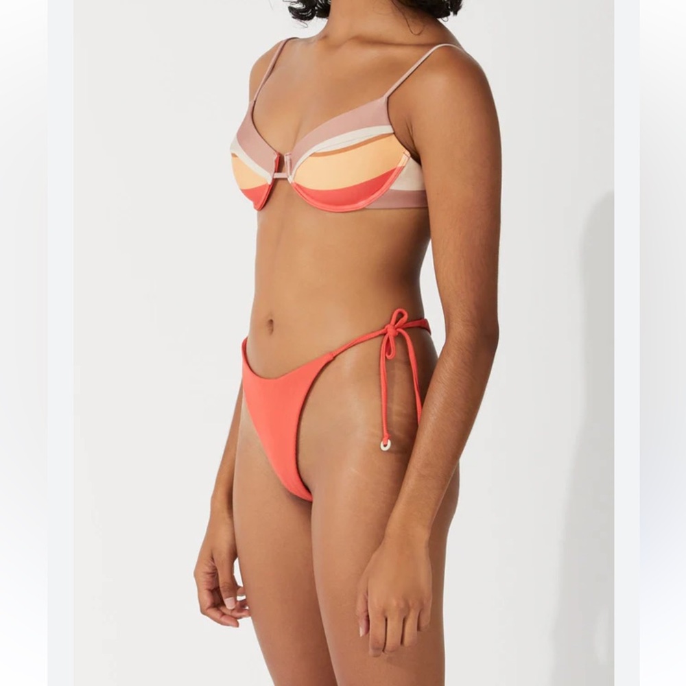NEW SET Zulu & Zephyr Swim bikini bottom & top size 6 orange